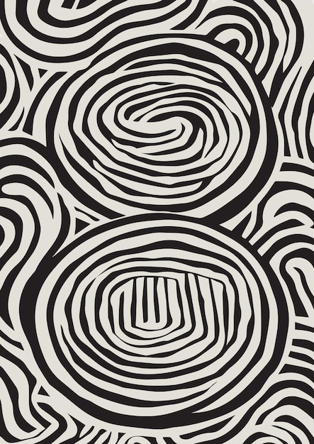 Abstract Line Art Op Art Pattern