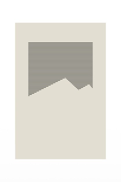 Abstract line art wall art decoration poster