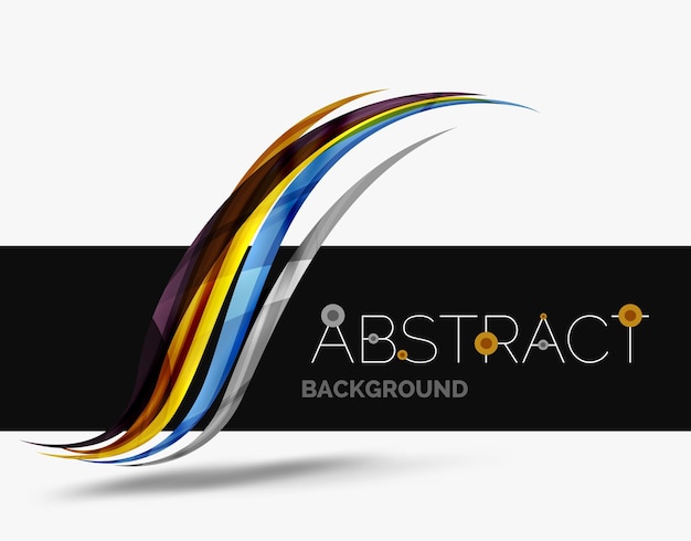 Vector abstract line background