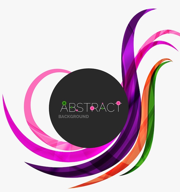 Vector abstract line background