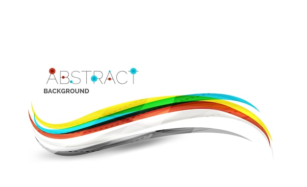 Vector abstract line background