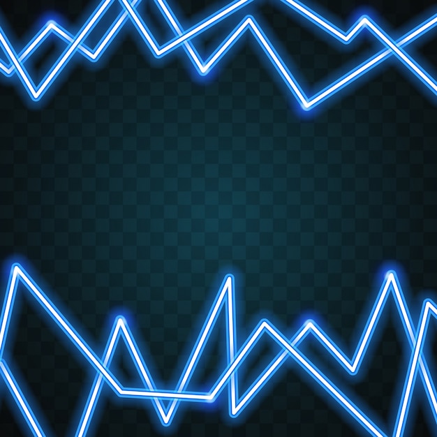 Vector abstract line neon background