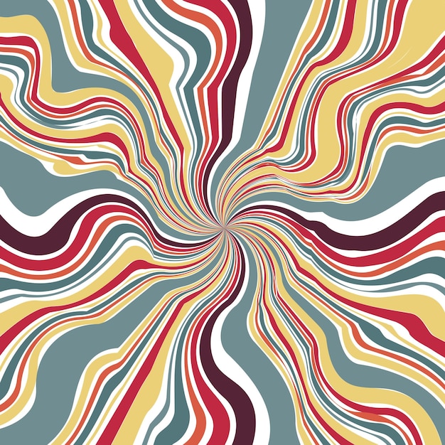 Abstract Line twirl focus with retro color background