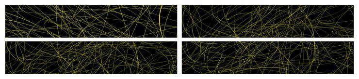 Vector abstract line vector background set