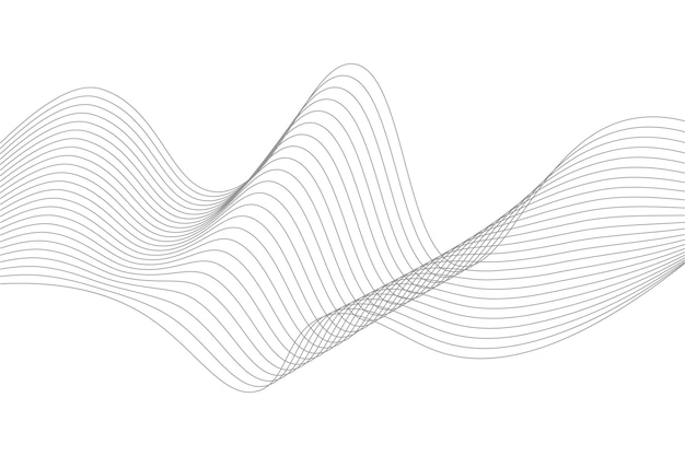 Abstract line wave white background. Modern wavy line abstract background