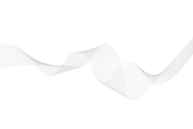 Abstract line wave white background. Modern wavy line abstract background