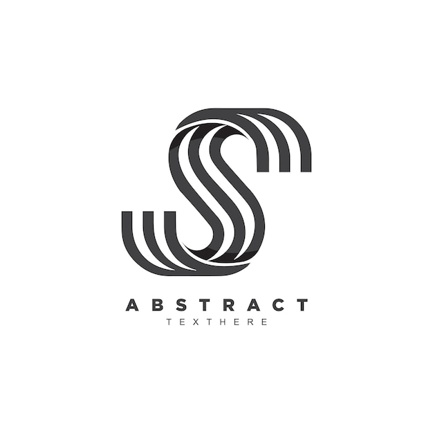 abstract lineair letter S logo-ontwerp voor uw merk of bedrijf