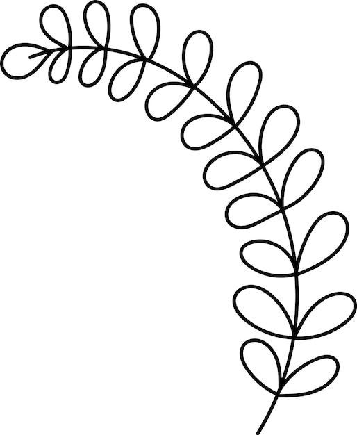 Abstract lined branch