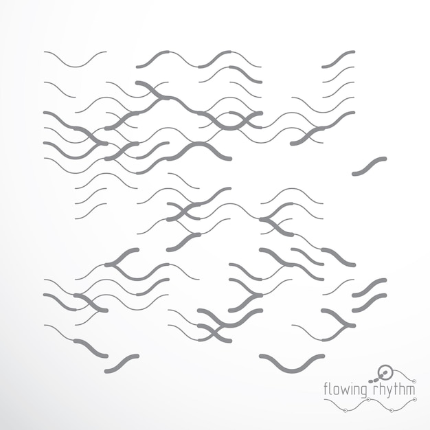 Abstract lines background, engineering technology vector wallpaper. Art graphic illustration.