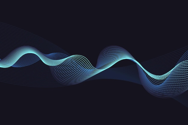 Vector abstract lines background