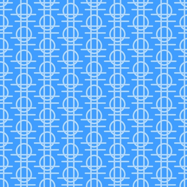 Abstract lines and circles seamless pattern