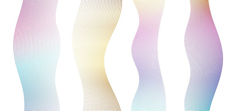 Vector abstract lines colors design element on white background of waves vector illustration eps 10 for grunge elegant business card print brochure flyer banners cover book label fabric
