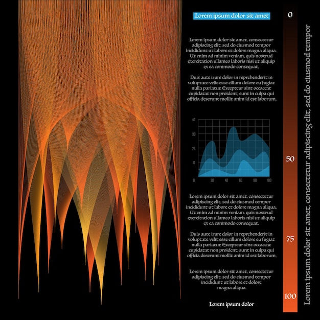 Abstract lines graph background