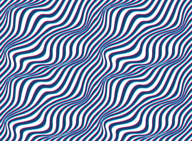 Abstract lines seamless pattern with optical illusion, vector background with parallel stripes op art, lined design minimalistic wallpaper or website background.