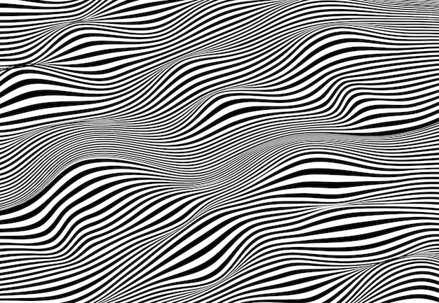 Vector abstract lines wave. wavy stripes pattern. vector illustration