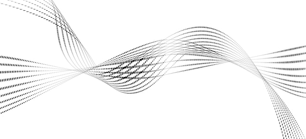 Vettore linee astratte su sfondo bianco