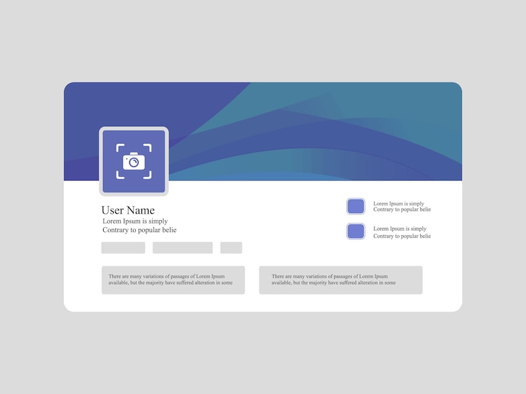 Vector abstract linkedin social media cover design