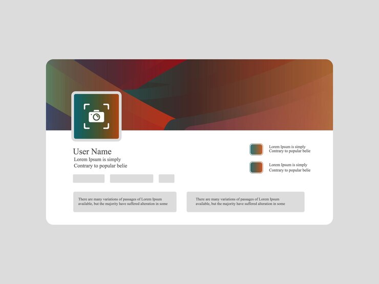 Vector abstract linkedin unique facebook instagram cover design