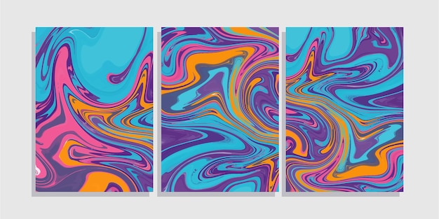 Vector abstract liquid background