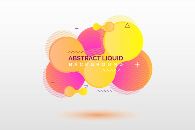 Vector abstract liquid banner background