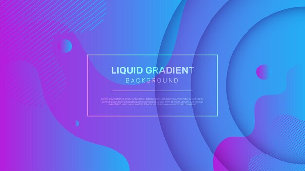 Abstract liquid blue gradient background for business