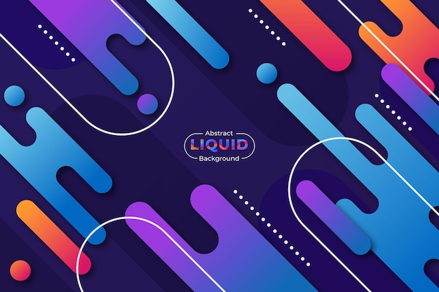 Abstract Liquid Colorful Background