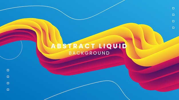 Abstract liquid colorful background