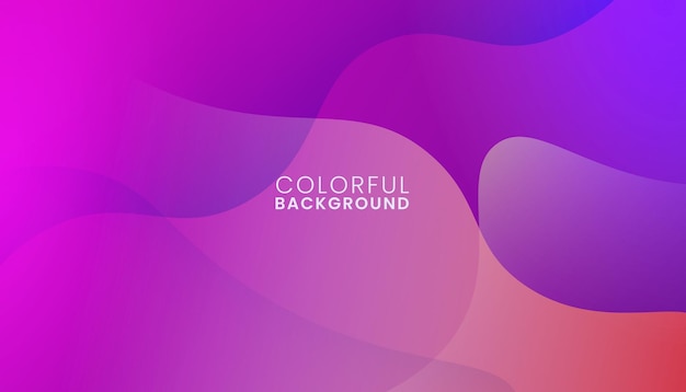 Abstract Liquid Colorful Geometric Background. Fluid Gradient Shapes Composition