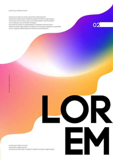 Abstract liquid cover design template