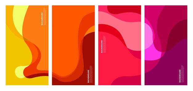 Abstract liquid and fluid abstract shape for brochure design template