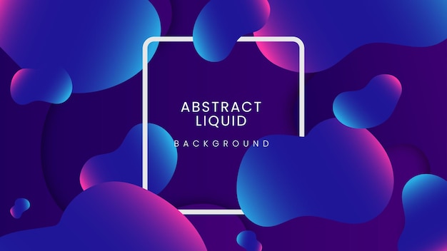 Vector abstract liquid futuristic background