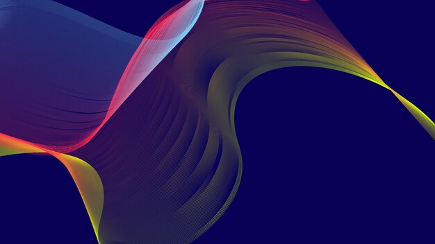 Vector abstract liquid line background with modern gradient style