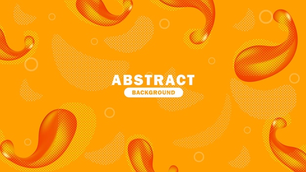 Abstract Liquid Orange Background