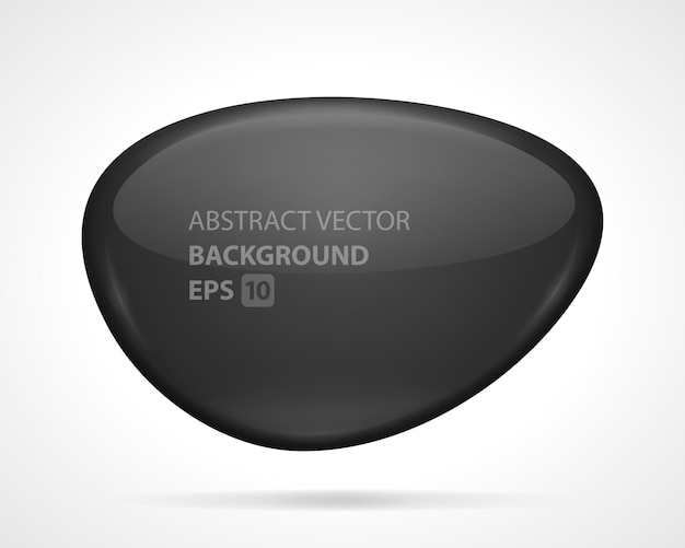 Vector abstract liquid plate vector template background black figure with futuristic surface