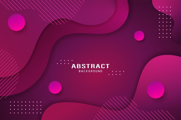 Abstract Liquid Shapes Purple Background Premium Vector