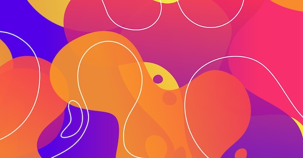 Vector abstract liquid wave background with colorful background