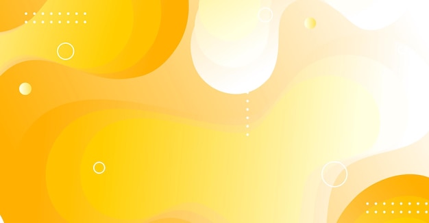 Vector abstract liquid wave background with yellow and white gradient color background