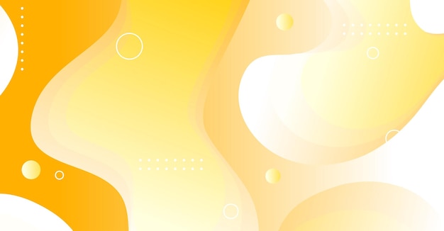 Abstract liquid wave background with yellow and white gradient color background