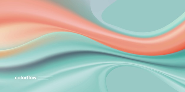 Vector abstract liquid wave background