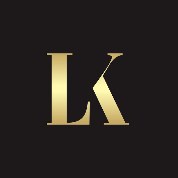 Abstract lk eerste logo alfabet logo