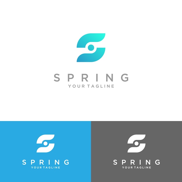 Abstract logo, beginletter S