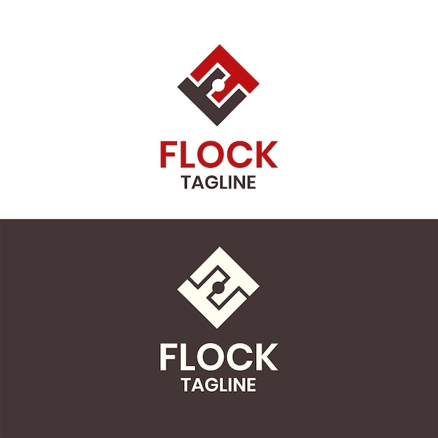 Абстрактный логотип для компании Flock. подходит для вашей компании