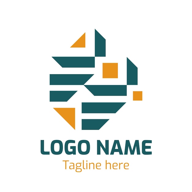 Vector abstract logo design for brand