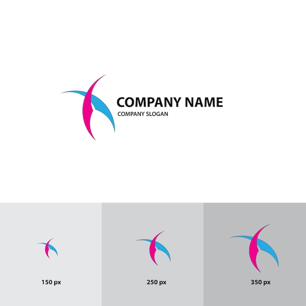 абстрактный дизайн логотипа, может быть использован для бренда и компании