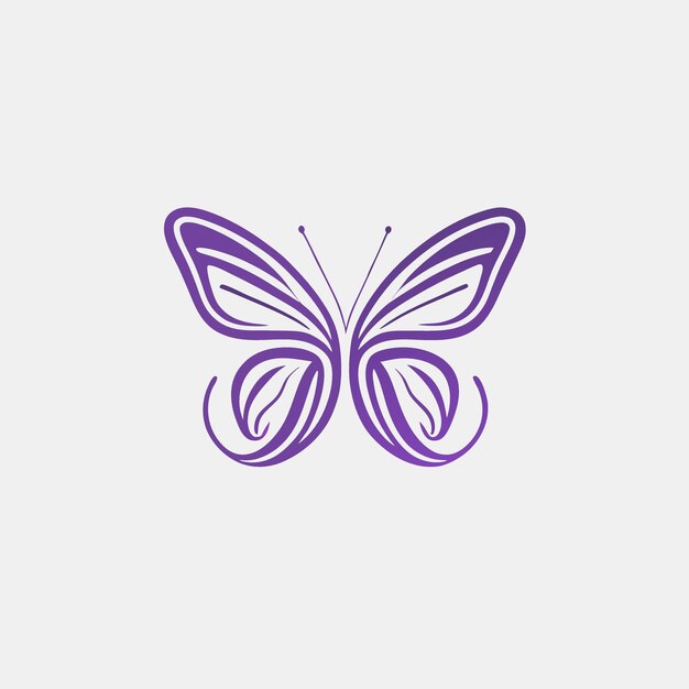 an abstract logo design inspired by the image linked below The logo include a butterfly