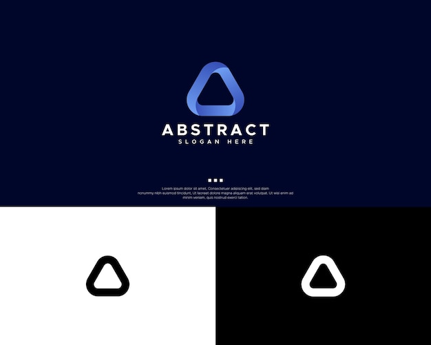 Vector abstract logo design template