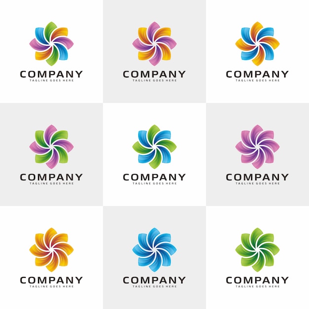 Vector abstract logo design