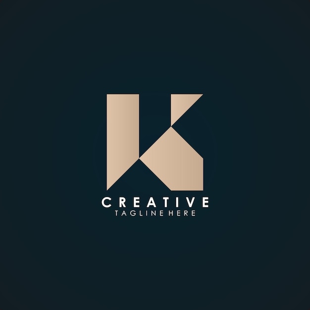 Abstract logo initial letter k for your company