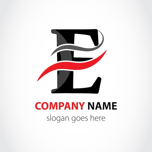 Vector abstract logo letter e logo