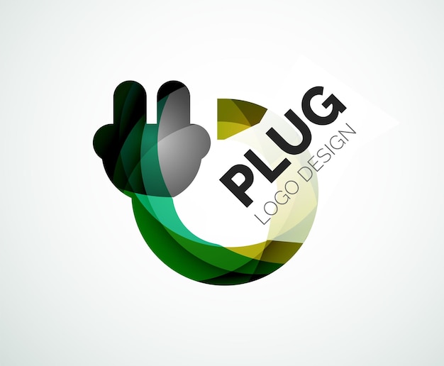 Abstract logo plug-pictogram